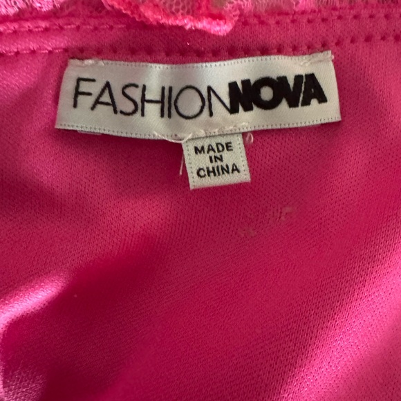 FASHION NOVA FUSHA PINK MINI DRESS - Picture 4 of 4